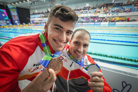 Toni Ponce plata y Luis Huertas bronce 200 libres S5