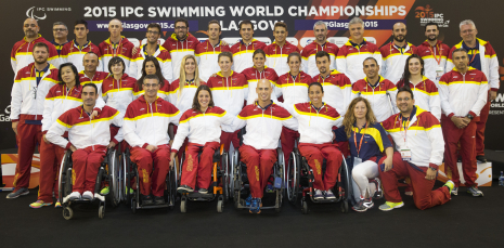 Equipo Paralímpico Español de Natación en el Mundial de Glasgow 2015