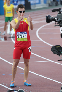 Gerard Descarrega, medalla de plata en el Mundial de Atletismo Doha 2015.
