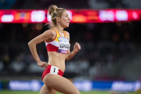 Elena Congost disputa los 1.500 metros T13 en el Campeonato del Mundo de Atletismo Paralímpico Londres 2017.