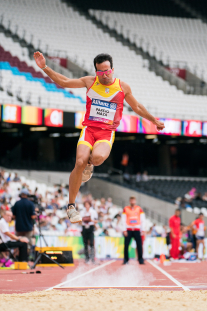 Martín Parejo participa en salto de longitud en el Campeonato del Mundo de Atletismo Paralímpico de Londres.