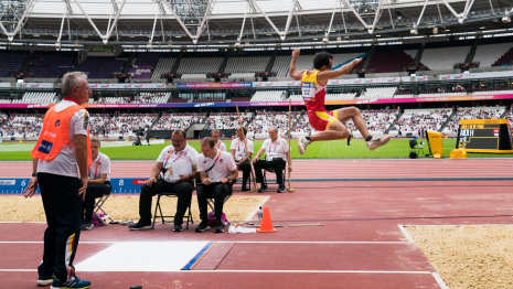 Martín Parejo participa en salto de longitud en el Campeonato del Mundo de Atletismo Paralímpico de Londres.