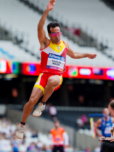 Martín Parejo participa en salto de longitud en el Campeonato del Mundo de Atletismo Paralímpico de Londres.