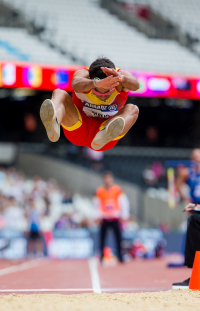 Martín Parejo participa en salto de longitud en el Campeonato del Mundo de Atletismo Paralímpico de Londres.