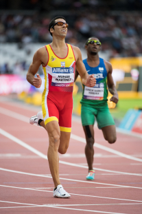 Joan Munar consigue la medalla de plata en 200 metros T12 en el Campeonato del Mundo de Atletismo Paralímpico Londres 2017.
