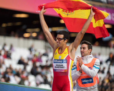 Joan Munar consigue la medalla de plata en 200 metros T12 en el Campeonato del Mundo de Atletismo Paralímpico Londres 2017.