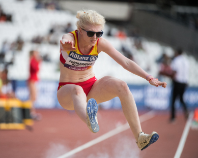 Sara Fernández, sexta en salto de longitud T12 en el Campeonato del Mundo de Atletismo Paralímpico Londres 2017.