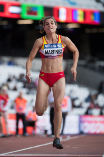 Sara Martínez, plata en salto de longitud T12 en el Campeonato del Mundo de Atletismo Paralímpico Londres 2017.