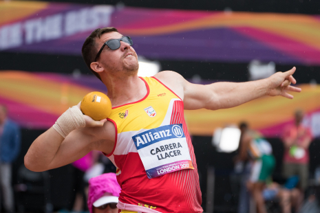 Héctor Cabrera, sexto puesto en lanzamiento de peso F12 en el Mundial de Atletismo Paralímpico Londres 2017.