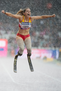 Sara Andrés gana la medalla de bronce en los 200 metros T44 en el Campeonato del Mundo de Atletismo Paralímpico Londres 2017.