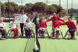 Imagen de uno de los torneos internacionales de tenis en silla