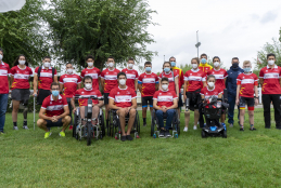 Foto de familia de las II Jornadas Cofidis de Ciclismo Paralímpico
