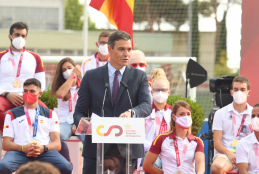 Pedro Sánchez homenajea a los deportistas paralímpicos y olímpicos a su vuelta de Tokio
