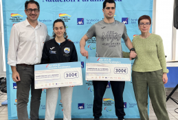 Beatriz Lérida y Javier Labrador, campeones de la VI jornada de la Liga AXA de Natación Paralímpica disputada en Cádiz  