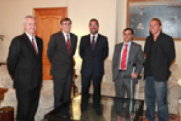 Miguel Carballeda, Alberto Jofre y Xavi Torresm con Fracesc Antrich y Diego Gonz&#225;lez