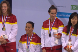El relevo femenino de 4x100 libre