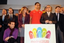 Deportistas paral�mpicos apoyan a Madrid 2020