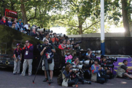 Fot�grafos trabajando en Londres 2012