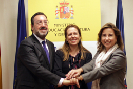 Miguel Carballeda, Ana Mu�oz y Nieves Segovia