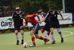 Momento del partido contra B�lgica