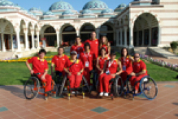 Equipo espa&#241;ol de tenis en silla de ruedas