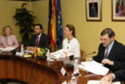 Amparo Valcarce, Miguel Carballeda, la Infanta Elena y Jaime Lissavetzky