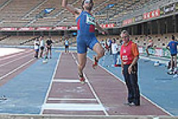El saltador Xavi Porras