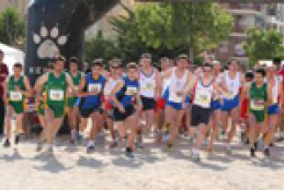 Salida del Europeo de Cross de Discapacitados Intelectuales en Cieza (Murcia)