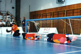 Partido de goalball de la selecci&#243;n espa&#241;ola femenina