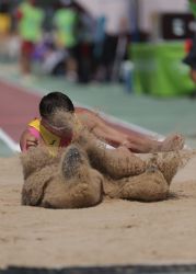 Xavi Porras, salto de longitud T11, Mundial Atletismo Doha2015