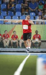 El atleta valenciano David Casinos finaliz la final de disco con un mejor lanzamiento de 38,58 metros y consigui la medalla de bronce
