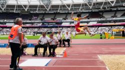 Martn Parejo participa en salto de longitud en el Campeonato del Mundo de Atletismo Paralmpico de Londres.