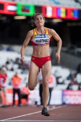 Sara Martnez, medalla de plata en salto de longitud T12 en el Campeonato del Mundo de Atletismo Paralmpico Londres 2017