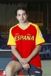 Jorge Cardona, miembro de la Seleccin Espaola de Tenis de Mesa.