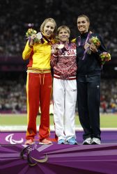 Elena Congost, medalla de plata en 1500 metros.