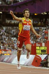 Maximiliano, semifinal de 200 metros.