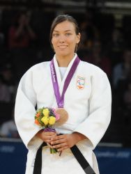 Monica Merenciano, con la medalla de bronce.