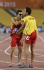 Gerard Descarrega y Marcos Blanquio semis 400m T11 Mundial Atletismo Doha 2015