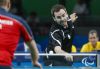 lvaro Valera plata en los Juegos Paralmpicos de Ro 2016 enfrentndose en la final clase 6 de Tenis de Mesa al dans Peter Rosenmeier