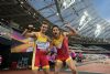 Gerard Descarrega y Marcos Blanquio ganan la final de 400 metros T11 durante el Campeonato del Mundo de Atletismo de Londres.