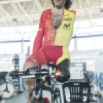 Juanjo Méndez, en el Campeonato del Mundo de Ciclismo en Pista, Montichiari 2016.
